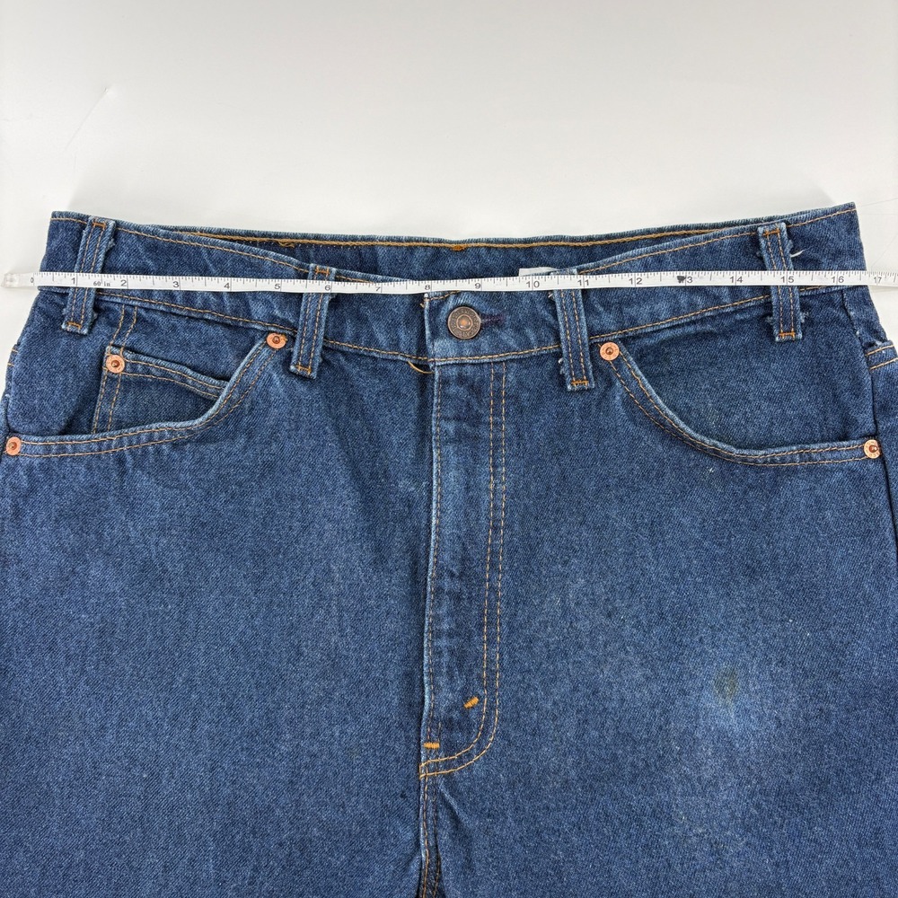 Vintage Levis 517 Jeans W35 L34 Orange Tab Bootcut Denim Made USA Western - Picture 14 of 16